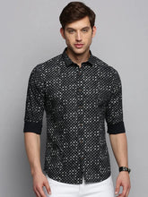 Men Black Printed Casual Shirt-BENSEEPRINT-1997-Black